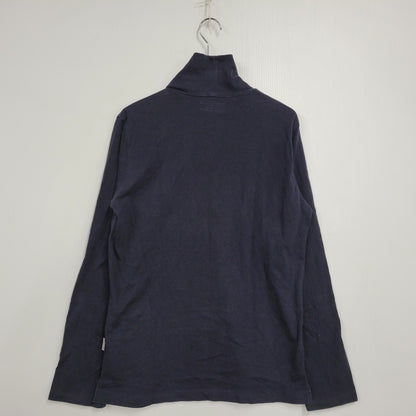 【中古品】【メンズ】 MOCK NECK L/S TEE モックネック ロングスリーブ Tシャツ 長袖 トップス 140-260218-as-07-izu サイズ：3 カラー：ネイビー 万代Net店