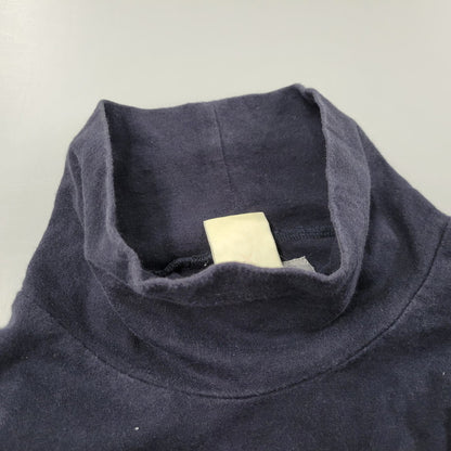 【中古品】【メンズ】 MOCK NECK L/S TEE モックネック ロングスリーブ Tシャツ 長袖 トップス 140-260218-as-07-izu サイズ：3 カラー：ネイビー 万代Net店