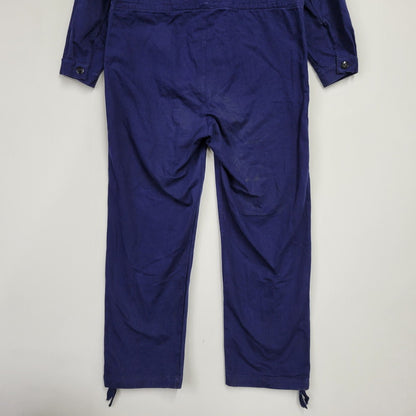 【中古品】【メンズ】 GERMAN ARMY ジャーマン アーミー 8415-12-121-5180 推定80S WAHLER HERRINGBONE ALL IN ONE ワーラー ヘリンボーン オールインワン ボトムス 157-260305-yn-03-izu サイズ：50 カラー：ブルー 万代Net店