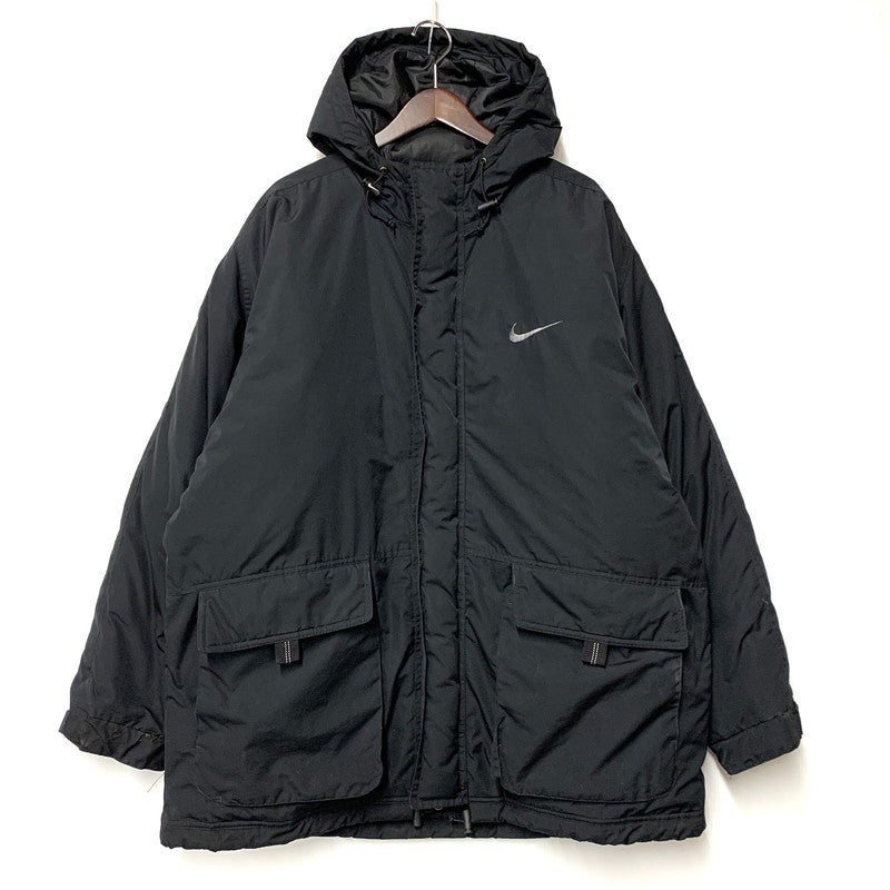 【現状渡し品】【メンズ】 OLD NIKE オールド ナイキ 白タグ HOODED DOWN JACKET フーデッド ダウンジャケット アウター 146-260303-kh-12-izu サイズ：XL カラー：ブラック 万代Net店