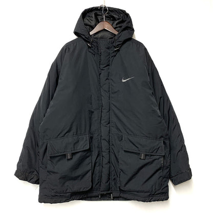 【現状渡し品】【メンズ】 OLD NIKE オールド ナイキ 白タグ HOODED DOWN JACKET フーデッド ダウンジャケット アウター 146-260303-kh-12-izu サイズ：XL カラー：ブラック 万代Net店