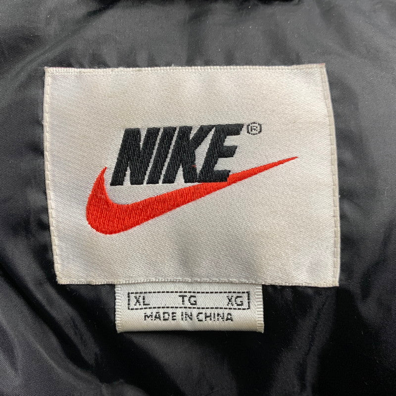 【現状渡し品】【メンズ】 OLD NIKE オールド ナイキ 白タグ HOODED DOWN JACKET フーデッド ダウンジャケット アウター 146-260303-kh-12-izu サイズ：XL カラー：ブラック 万代Net店