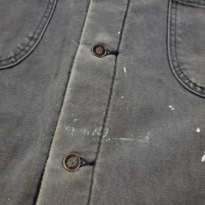 【現状渡し品】【メンズ】 3439BK BLANKET LINER DUCK COVER ALL JACKET ブランケット ライナー ダック カバーオール ジャケット アウター 146-260311-ya-02-izu サイズ：XL カラー：グレー系 万代Net店