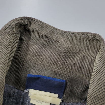 【現状渡し品】【メンズ】 3439BK BLANKET LINER DUCK COVER ALL JACKET ブランケット ライナー ダック カバーオール ジャケット アウター 146-260311-ya-02-izu サイズ：XL カラー：グレー系 万代Net店