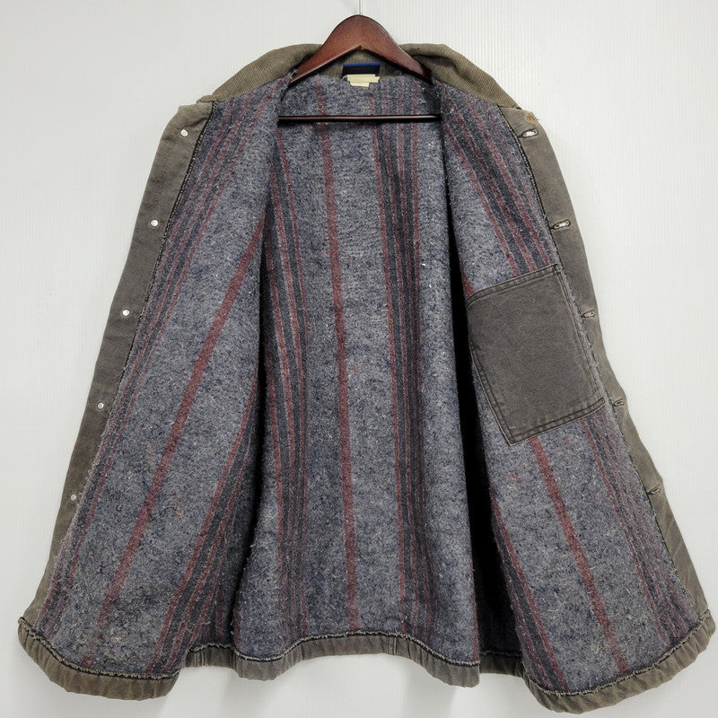 【現状渡し品】【メンズ】 3439BK BLANKET LINER DUCK COVER ALL JACKET ブランケット ライナー ダック カバーオール ジャケット アウター 146-260311-ya-02-izu サイズ：XL カラー：グレー系 万代Net店