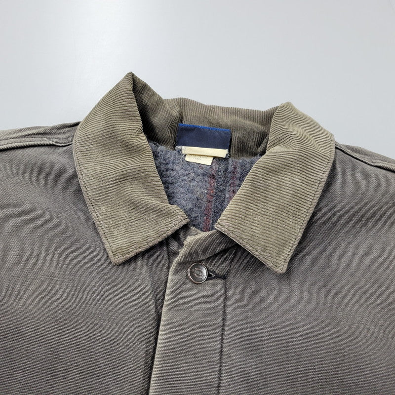 【現状渡し品】【メンズ】 3439BK BLANKET LINER DUCK COVER ALL JACKET ブランケット ライナー ダック カバーオール ジャケット アウター 146-260311-ya-02-izu サイズ：XL カラー：グレー系 万代Net店