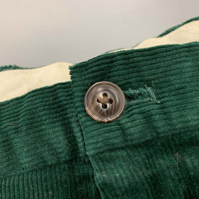 【中古品】【メンズ】 SLIM FIT POLO BEAR CORDUROY PANTS スリム フィット ポロベア コーデュロイ パンツ 158-260303-kh-17-izu サイズ：34×32 カラー：グリーン 万代Net店
