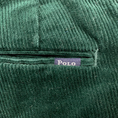 【中古品】【メンズ】 SLIM FIT POLO BEAR CORDUROY PANTS スリム フィット ポロベア コーデュロイ パンツ 158-260303-kh-17-izu サイズ：34×32 カラー：グリーン 万代Net店