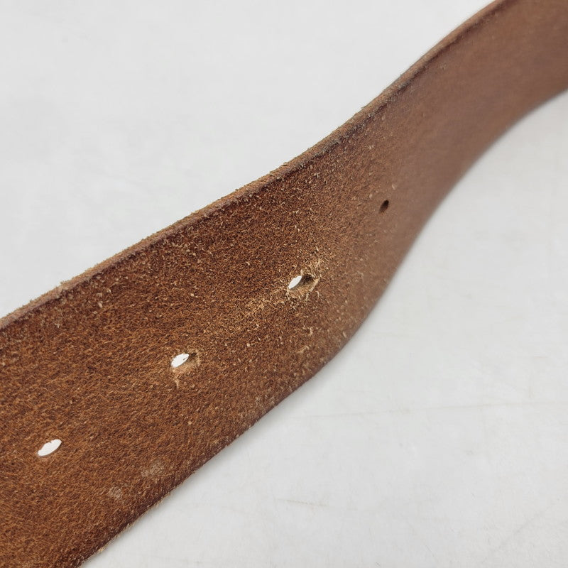 【中古品】【メンズ】 TROPHY CLOTHING トロフィークロージング INDUSTRIAL IRON BUCKLE LEATHER BELT インダストリアル アイアン バックル レザー ベルト 205-260217-yn-09-izu サイズ：36 カラー：キャメル 万代Net店