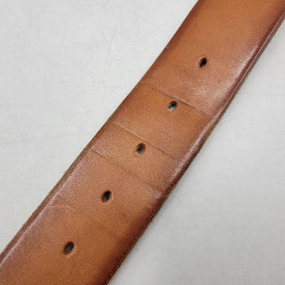 【中古品】【メンズ】 TROPHY CLOTHING トロフィークロージング INDUSTRIAL IRON BUCKLE LEATHER BELT インダストリアル アイアン バックル レザー ベルト 205-260217-yn-09-izu サイズ：36 カラー：キャメル 万代Net店