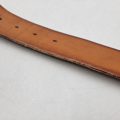 【中古品】【メンズ】 TROPHY CLOTHING トロフィークロージング INDUSTRIAL IRON BUCKLE LEATHER BELT インダストリアル アイアン バックル レザー ベルト 205-260217-yn-09-izu サイズ：36 カラー：キャメル 万代Net店