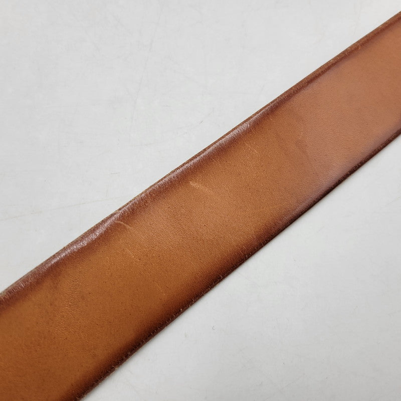【中古品】【メンズ】 TROPHY CLOTHING トロフィークロージング INDUSTRIAL IRON BUCKLE LEATHER BELT インダストリアル アイアン バックル レザー ベルト 205-260217-yn-09-izu サイズ：36 カラー：キャメル 万代Net店