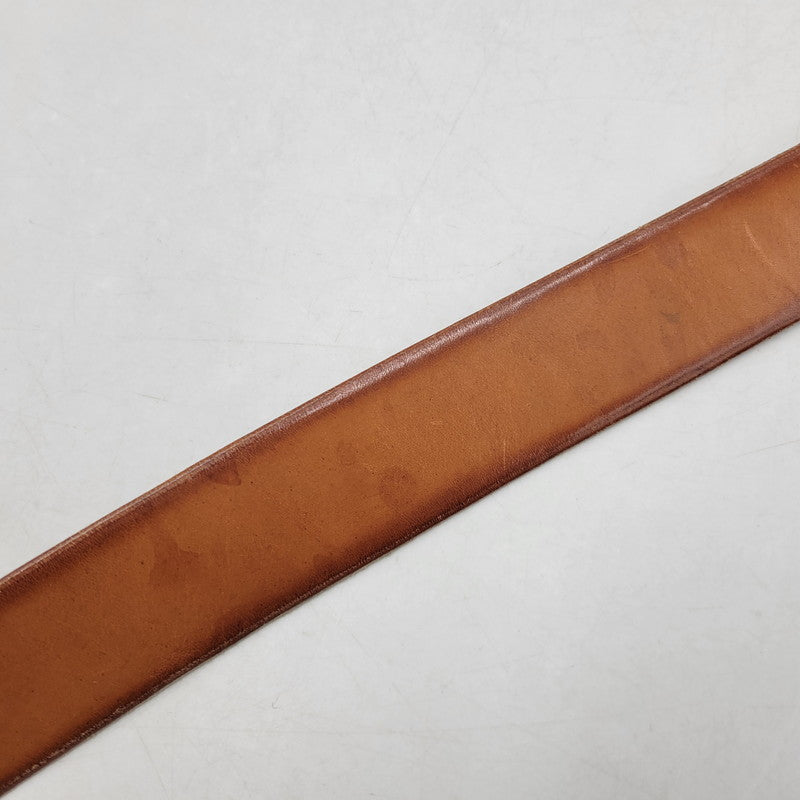 【中古品】【メンズ】 TROPHY CLOTHING トロフィークロージング INDUSTRIAL IRON BUCKLE LEATHER BELT インダストリアル アイアン バックル レザー ベルト 205-260217-yn-09-izu サイズ：36 カラー：キャメル 万代Net店