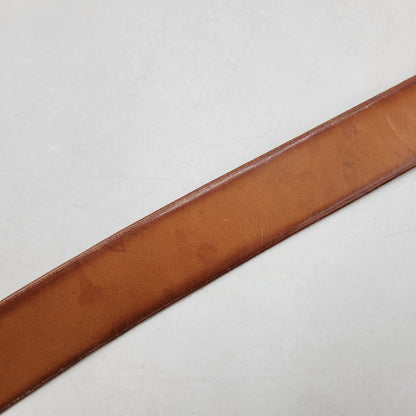 【中古品】【メンズ】 TROPHY CLOTHING トロフィークロージング INDUSTRIAL IRON BUCKLE LEATHER BELT インダストリアル アイアン バックル レザー ベルト 205-260217-yn-09-izu サイズ：36 カラー：キャメル 万代Net店
