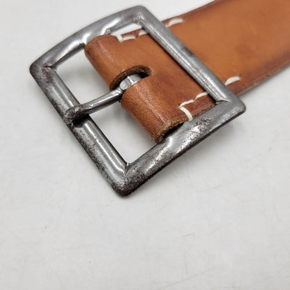 【中古品】【メンズ】 TROPHY CLOTHING トロフィークロージング INDUSTRIAL IRON BUCKLE LEATHER BELT インダストリアル アイアン バックル レザー ベルト 205-260217-yn-09-izu サイズ：36 カラー：キャメル 万代Net店