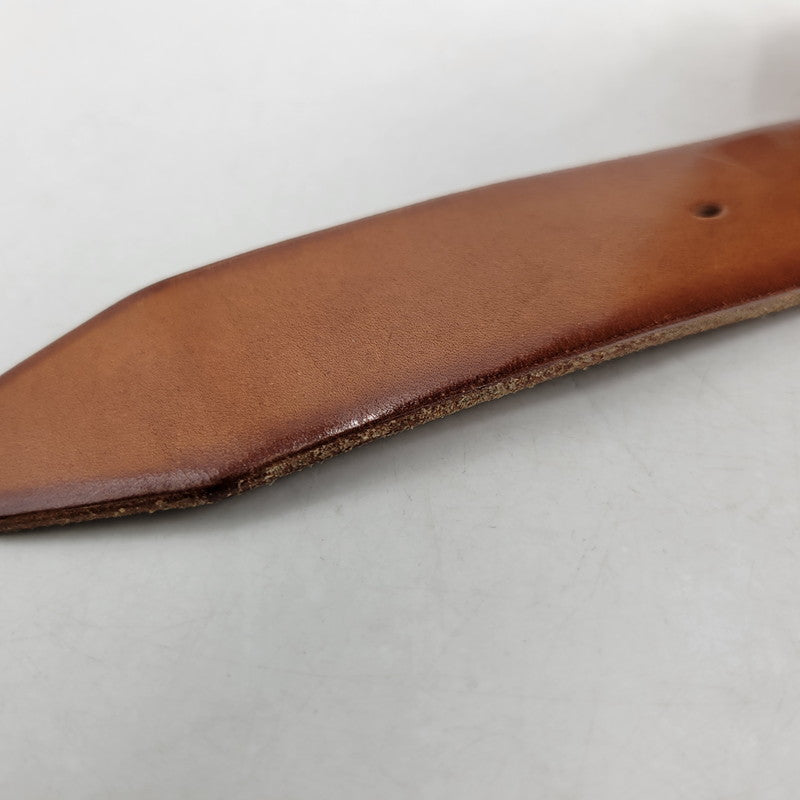 【中古品】【メンズ】 TROPHY CLOTHING トロフィークロージング INDUSTRIAL IRON BUCKLE LEATHER BELT インダストリアル アイアン バックル レザー ベルト 205-260217-yn-09-izu サイズ：36 カラー：キャメル 万代Net店