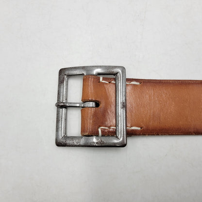 【中古品】【メンズ】 TROPHY CLOTHING トロフィークロージング INDUSTRIAL IRON BUCKLE LEATHER BELT インダストリアル アイアン バックル レザー ベルト 205-260217-yn-09-izu サイズ：36 カラー：キャメル 万代Net店