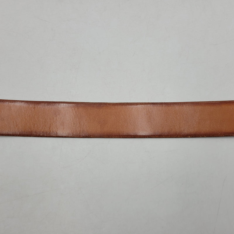 【中古品】【メンズ】 TROPHY CLOTHING トロフィークロージング INDUSTRIAL IRON BUCKLE LEATHER BELT インダストリアル アイアン バックル レザー ベルト 205-260217-yn-09-izu サイズ：36 カラー：キャメル 万代Net店
