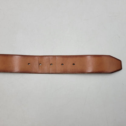 【中古品】【メンズ】 TROPHY CLOTHING トロフィークロージング INDUSTRIAL IRON BUCKLE LEATHER BELT インダストリアル アイアン バックル レザー ベルト 205-260217-yn-09-izu サイズ：36 カラー：キャメル 万代Net店