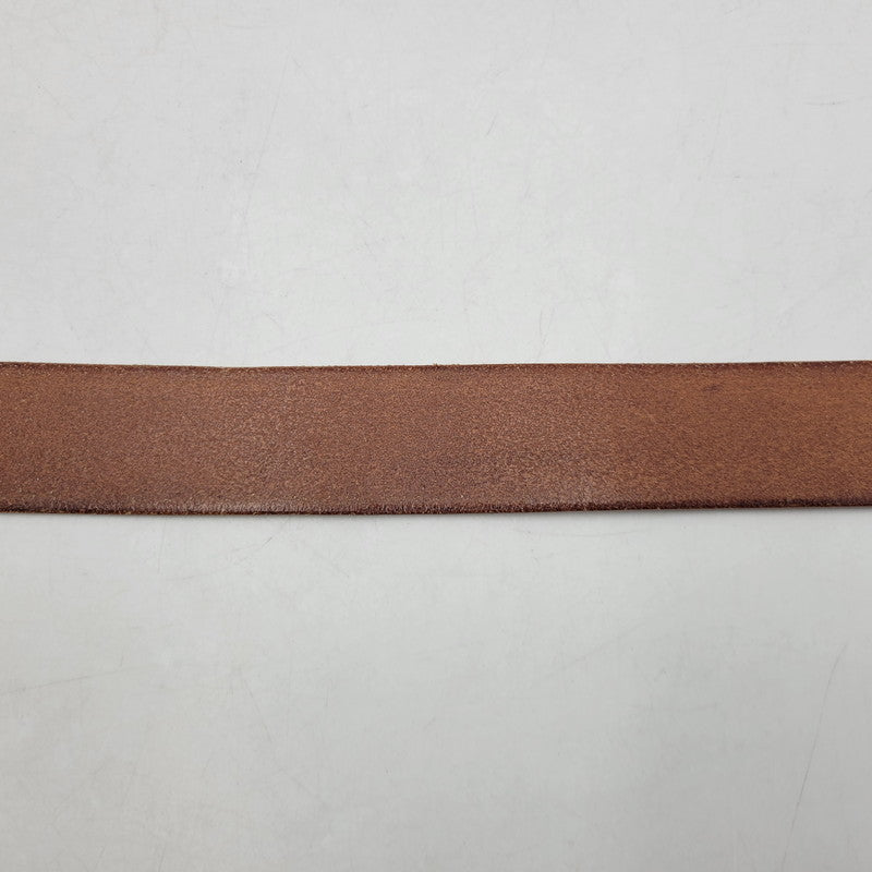 【中古品】【メンズ】 TROPHY CLOTHING トロフィークロージング INDUSTRIAL IRON BUCKLE LEATHER BELT インダストリアル アイアン バックル レザー ベルト 205-260217-yn-09-izu サイズ：36 カラー：キャメル 万代Net店