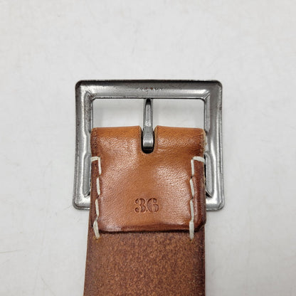 【中古品】【メンズ】 TROPHY CLOTHING トロフィークロージング INDUSTRIAL IRON BUCKLE LEATHER BELT インダストリアル アイアン バックル レザー ベルト 205-260217-yn-09-izu サイズ：36 カラー：キャメル 万代Net店