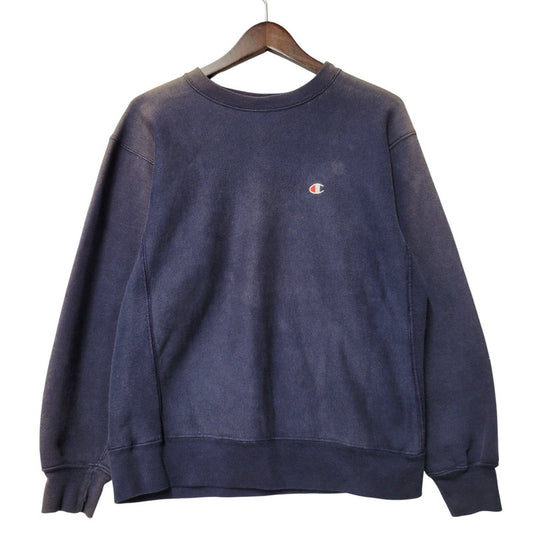 【現状渡し品】【メンズ】 トリコタグ後期 80S REVERSE WEAVE SWEATSHIRT リバース ウィーブ スウェットシャツ トップス 長袖 146-260217-cs-17-izu サイズ：L 14-16 カラー：ネイビー 万代Net店
