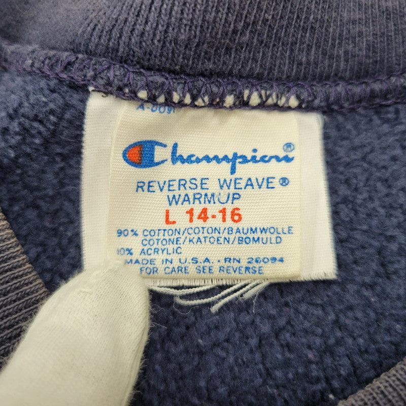 【現状渡し品】【メンズ】 トリコタグ後期 80S REVERSE WEAVE SWEATSHIRT リバース ウィーブ スウェットシャツ トップス 長袖 146-260217-cs-17-izu サイズ：L 14-16 カラー：ネイビー 万代Net店