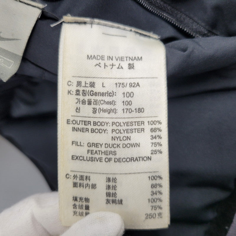 【中古品】【メンズ】 OLD NIKE オールド ナイキ 114093 00S REVERSIBLE DOWN JACKET リバーシブル ダウン ジャケット アウター 146-260217-cs-21-izu サイズ：L カラー：ブラック/グレー 万代Net店