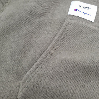【中古品】【メンズ】 × CHAMPION チャンピオン C8-T109 REVERSE WEAVE ACADEMY HOODIE リバース ウィーブ アカデミー フーディー パーカー トップス 142-260221-kh-08-izu サイズ：M カラー：カーキ 万代Net店
