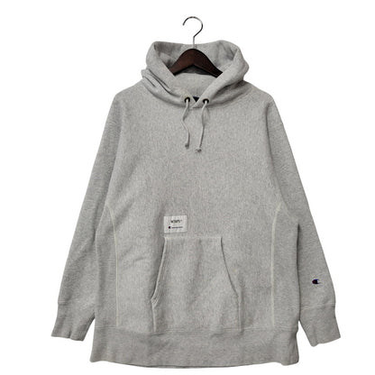 【中古品】【メンズ】 × CHAMPION チャンピオン C8-T109 REVERSE WEAVE ACADEMY HOODIE リバース ウィーブ アカデミー フーディー パーカー トップス 142-260221-kh-09-izu サイズ：M カラー：グレー 万代Net店