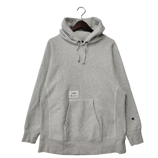 【中古品】【メンズ】 × CHAMPION チャンピオン C8-T109 REVERSE WEAVE ACADEMY HOODIE リバース ウィーブ アカデミー フーディー パーカー トップス 142-260221-kh-09-izu サイズ：M カラー：グレー 万代Net店