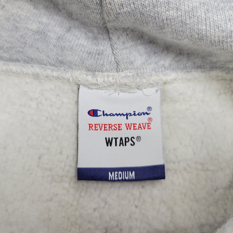 【中古品】【メンズ】 × CHAMPION チャンピオン C8-T109 REVERSE WEAVE ACADEMY HOODIE リバース ウィーブ アカデミー フーディー パーカー トップス 142-260221-kh-09-izu サイズ：M カラー：グレー 万代Net店