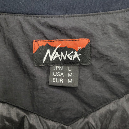 【中古品】【メンズ】 NANGA ナンガ NO COLLAR SOFT DOWN CARDIGAN ノーカラー ソフト ダウン カーディガン アウター 144-260217-cs-19-izu サイズ：L カラー：ブラック 万代Net店