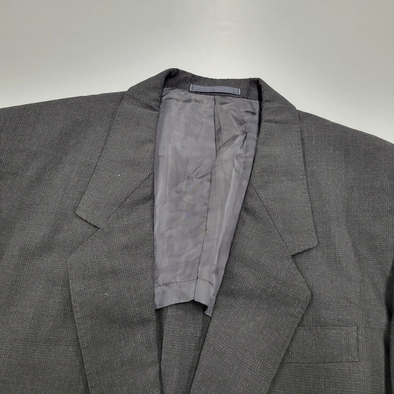 【現状渡し品】【メンズ】 80～90’S WOOL SUIT SET UP ウール スーツ セットアップ 140-260220-cs-13-izu サイズ：S カラー：ブラック 万代Net店