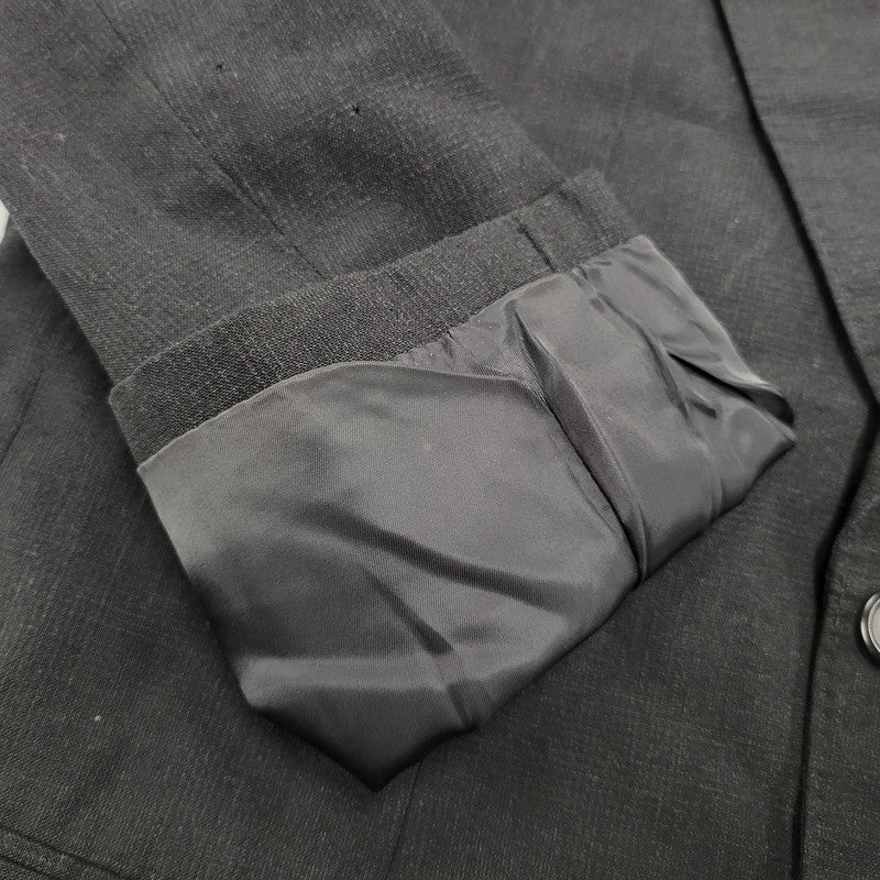 【現状渡し品】【メンズ】 80～90’S WOOL SUIT SET UP ウール スーツ セットアップ 140-260220-cs-13-izu サイズ：S カラー：ブラック 万代Net店