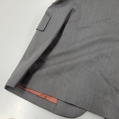 【中古品】【メンズ】 JEAN PAUL GAULTIER CLASSIQUE ジャンポールゴルチエ クラシック 日本製 WOOL STRIPE 4B TAILORED JACKET テーラードジャケット アウター 141-260219-yn-10-izu サイズ：48 カラー：グレー 万代Net店