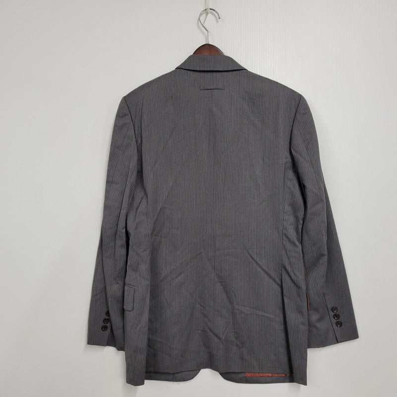 【中古品】【メンズ】 JEAN PAUL GAULTIER CLASSIQUE ジャンポールゴルチエ クラシック 日本製 WOOL STRIPE 4B TAILORED JACKET テーラードジャケット アウター 141-260219-yn-10-izu サイズ：48 カラー：グレー 万代Net店