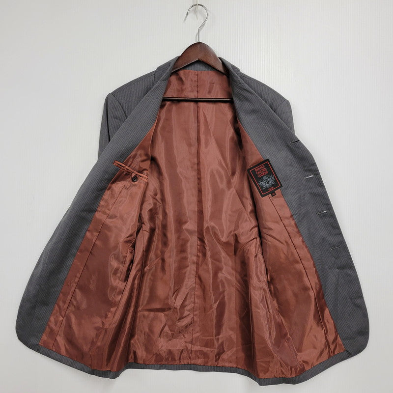 【中古品】【メンズ】 JEAN PAUL GAULTIER CLASSIQUE ジャンポールゴルチエ クラシック 日本製 WOOL STRIPE 4B TAILORED JACKET テーラードジャケット アウター 141-260219-yn-10-izu サイズ：48 カラー：グレー 万代Net店