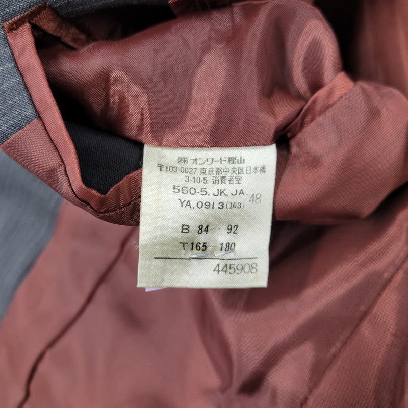 【中古品】【メンズ】 JEAN PAUL GAULTIER CLASSIQUE ジャンポールゴルチエ クラシック 日本製 WOOL STRIPE 4B TAILORED JACKET テーラードジャケット アウター 141-260219-yn-10-izu サイズ：48 カラー：グレー 万代Net店