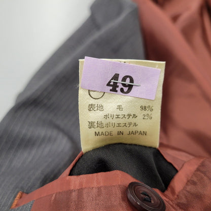 【中古品】【メンズ】 JEAN PAUL GAULTIER CLASSIQUE ジャンポールゴルチエ クラシック 日本製 WOOL STRIPE 4B TAILORED JACKET テーラードジャケット アウター 141-260219-yn-10-izu サイズ：48 カラー：グレー 万代Net店