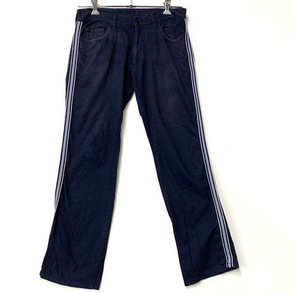 【中古品】【メンズ】 HA-P056 18SS SIDE LINE STRAIGHT PANTS サイド ライン ストレート パンツ ボトムス 151-260220-yn-03-izu サイズ：SS カラー：ネイビー 万代Net店
