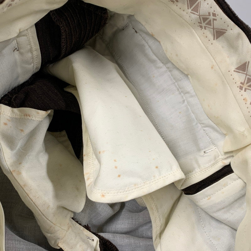 【現状渡し品】【メンズ】 DUNHILL SPORT ダンヒルスポーツ 2TUCK WOOL CORDUROY PANTS 8371 2タック ウール コーデュロイ パンツ ボトムス 152-260220-as-24-izu サイズ：79 カラー：ブラウン 万代Net店