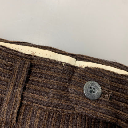 【現状渡し品】【メンズ】 DUNHILL SPORT ダンヒルスポーツ 2TUCK WOOL CORDUROY PANTS 8371 2タック ウール コーデュロイ パンツ ボトムス 152-260220-as-24-izu サイズ：79 カラー：ブラウン 万代Net店