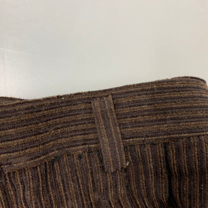 【現状渡し品】【メンズ】 DUNHILL SPORT ダンヒルスポーツ 2TUCK WOOL CORDUROY PANTS 8371 2タック ウール コーデュロイ パンツ ボトムス 152-260220-as-24-izu サイズ：79 カラー：ブラウン 万代Net店