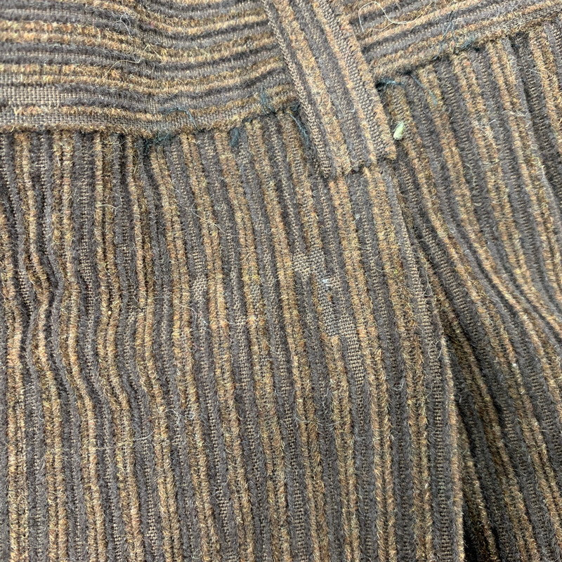 【現状渡し品】【メンズ】 DUNHILL SPORT ダンヒルスポーツ 2TUCK WOOL CORDUROY PANTS 8371 2タック ウール コーデュロイ パンツ ボトムス 152-260220-as-24-izu サイズ：79 カラー：ブラウン 万代Net店