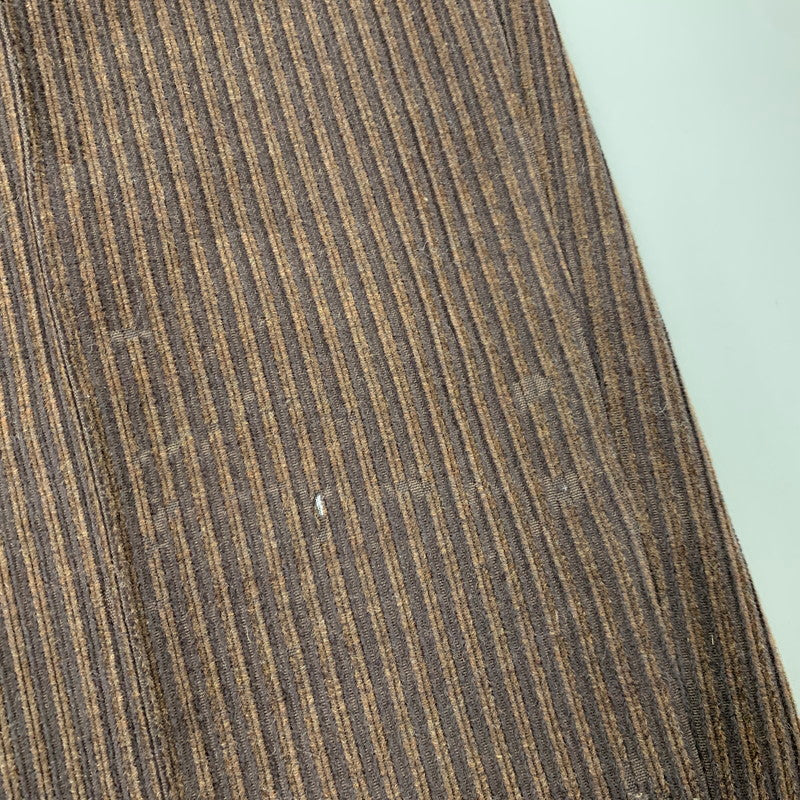 【現状渡し品】【メンズ】 DUNHILL SPORT ダンヒルスポーツ 2TUCK WOOL CORDUROY PANTS 8371 2タック ウール コーデュロイ パンツ ボトムス 152-260220-as-24-izu サイズ：79 カラー：ブラウン 万代Net店