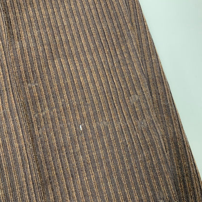 【現状渡し品】【メンズ】 DUNHILL SPORT ダンヒルスポーツ 2TUCK WOOL CORDUROY PANTS 8371 2タック ウール コーデュロイ パンツ ボトムス 152-260220-as-24-izu サイズ：79 カラー：ブラウン 万代Net店