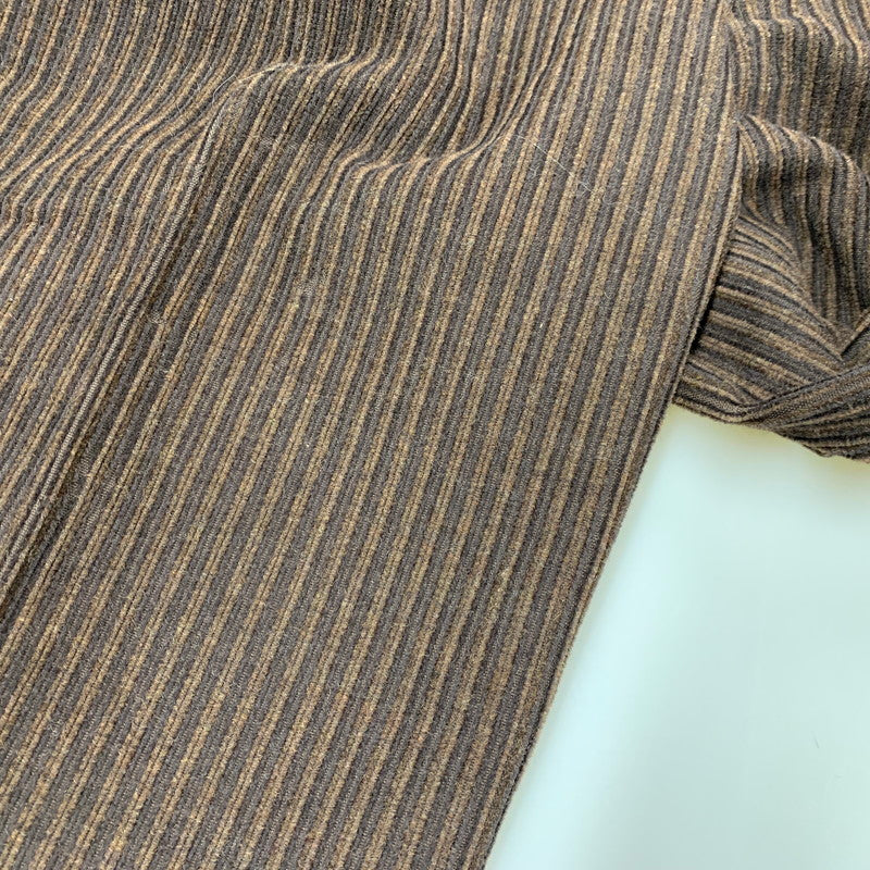 【現状渡し品】【メンズ】 DUNHILL SPORT ダンヒルスポーツ 2TUCK WOOL CORDUROY PANTS 8371 2タック ウール コーデュロイ パンツ ボトムス 152-260220-as-24-izu サイズ：79 カラー：ブラウン 万代Net店