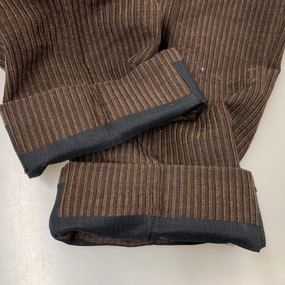 【現状渡し品】【メンズ】 DUNHILL SPORT ダンヒルスポーツ 2TUCK WOOL CORDUROY PANTS 8371 2タック ウール コーデュロイ パンツ ボトムス 152-260220-as-24-izu サイズ：79 カラー：ブラウン 万代Net店