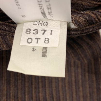 【現状渡し品】【メンズ】 DUNHILL SPORT ダンヒルスポーツ 2TUCK WOOL CORDUROY PANTS 8371 2タック ウール コーデュロイ パンツ ボトムス 152-260220-as-24-izu サイズ：79 カラー：ブラウン 万代Net店